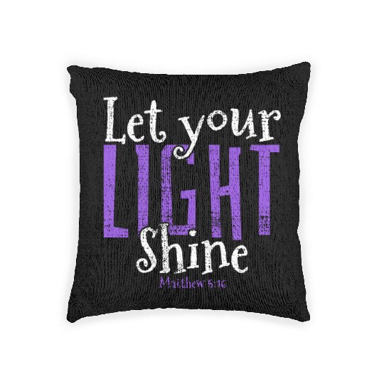 Faith Over Fear Inspirational Christian Design Woven Pillows