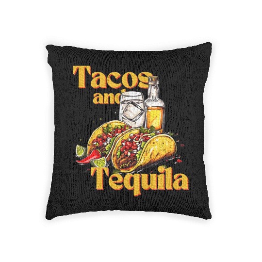 Tacos and Tequila Bride Squad My Final Fiesta Woven Pillows