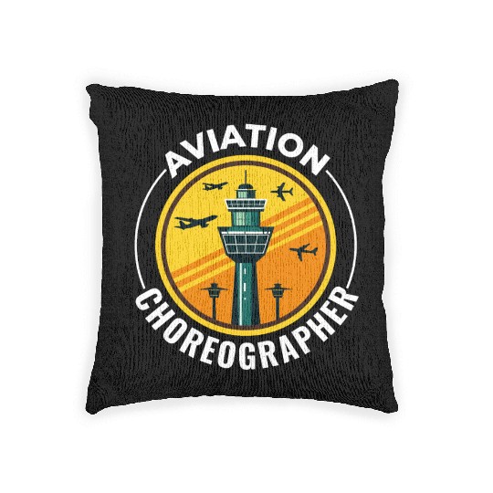 Air Traffic Controller ATC Aviation Humor Airplane Woven Pillows
