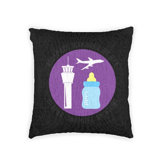 Air Traffic Controller ATC Dad Aviation Humor Woven Pillows
