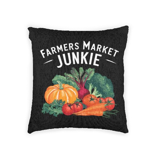 Farmers Market Farmer Agriculture Farming Food Woven Pillows