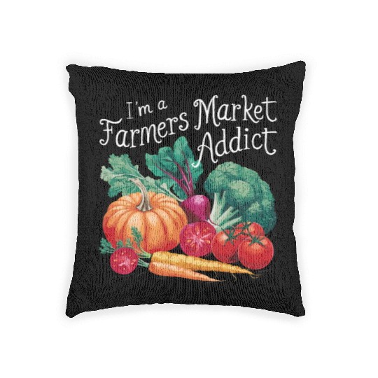 Farmers Market Farmer Agriculture Farming Food Woven Pillows