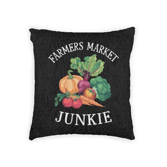 Farmers Market Farmer Agriculture Farming Food Woven Pillows