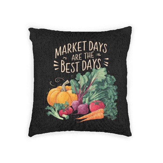 Farmers Market Farmer Agriculture Farming Food Woven Pillows