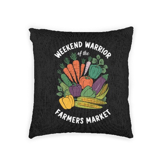 Farmers Market Farmer Agriculture Farming Food Woven Pillows