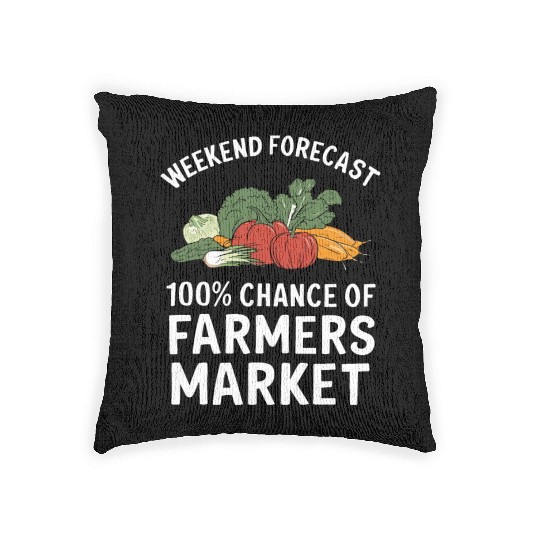 Farmers Market Farmer Agriculture Farming Food Woven Pillows