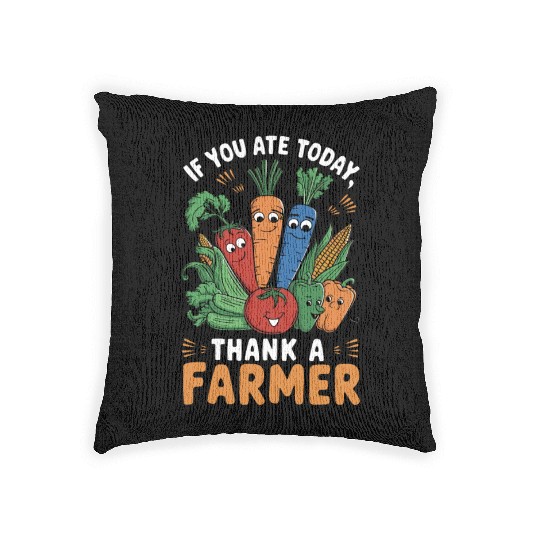 Farmers Market Farmer Agriculture Farming Food Woven Pillows