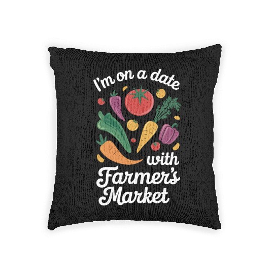 Farmers Market Farmer Agriculture Farming Food Woven Pillows