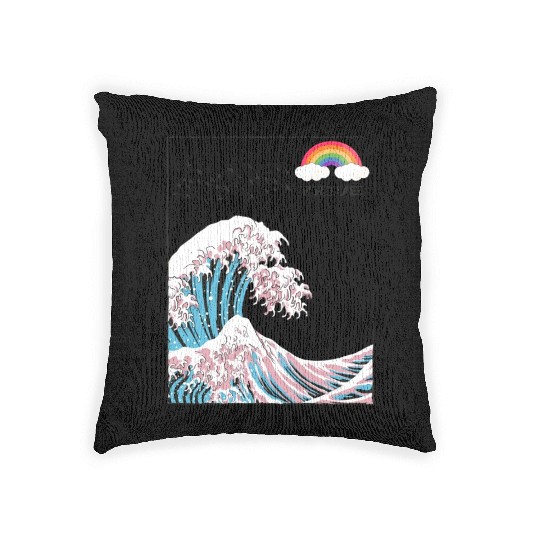 Dare to be Yourself - Trans LGBT Colors in the Woven Pillows
