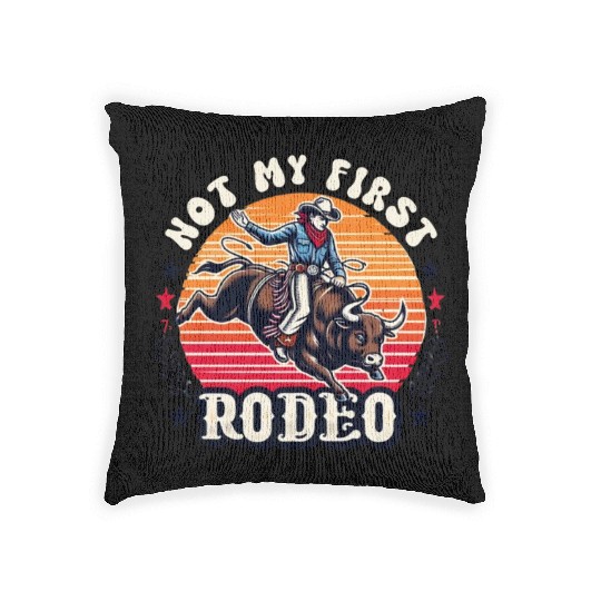 Not My First Rodeo Woven Pillows
