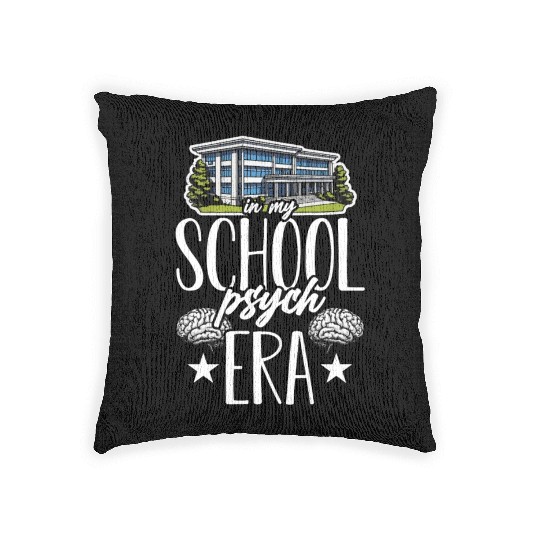 School Psych In My School Psych Psychology Teacher Woven Pillows