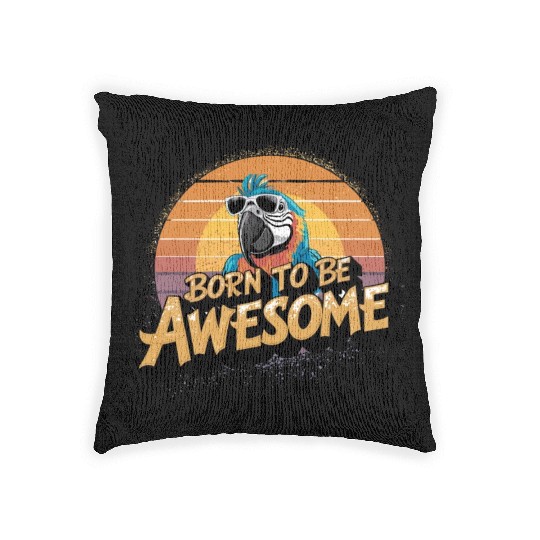 Macaw Parrot for a Bird Lover Animal Lover Woven Pillows