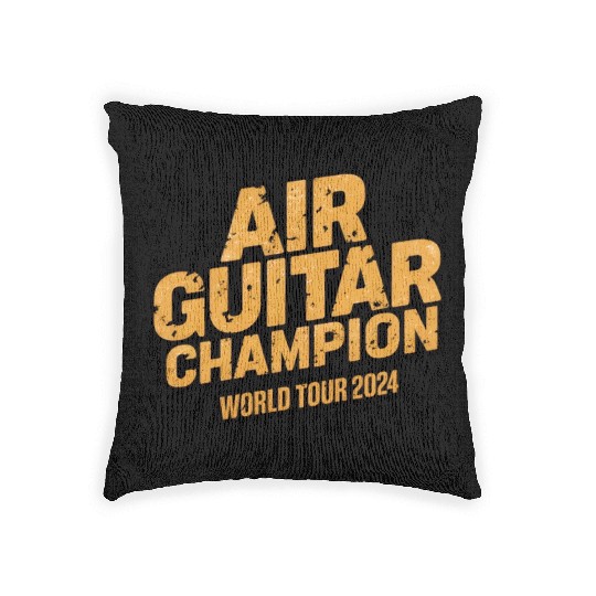 AIR GUITAR CHAMPION WORLD TOUR 2024 Woven Pillows