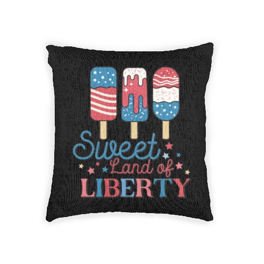 sweet land of liberty 4thJuly Woven Pillows