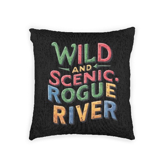 Wild and Scenic: Rogue River Woven Pillows