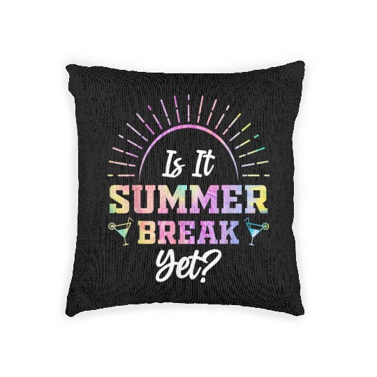 Summer Break Teacher appreciation Woven Pillows