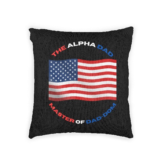 American Dad dom farther step dad Woven Pillows