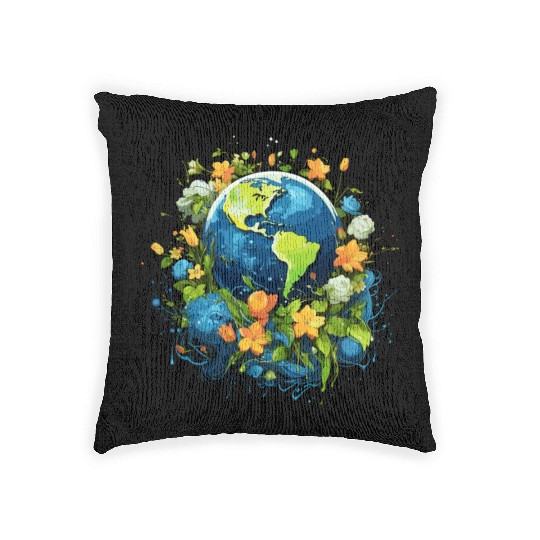Respect Your Mother Earth Day Save Our Planet Woven Pillows