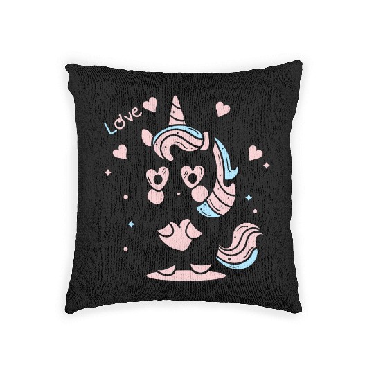 Magical Unicorn Fantasy Design Woven Pillows