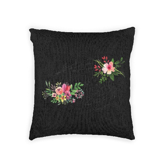 cut music teacher with a Piano Keys and Flowers Woven Pillows