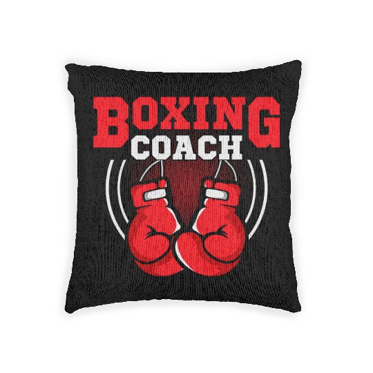 Boxing Coach Training Boxer Woven Pillows