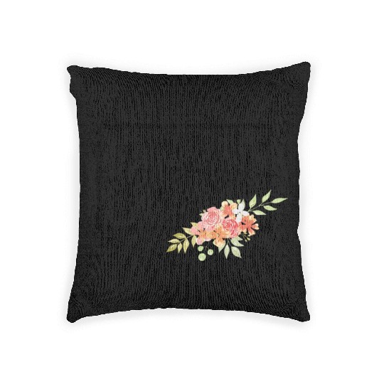 Flower Girl - Wedding Day Bride Cursive Cute Woven Pillows