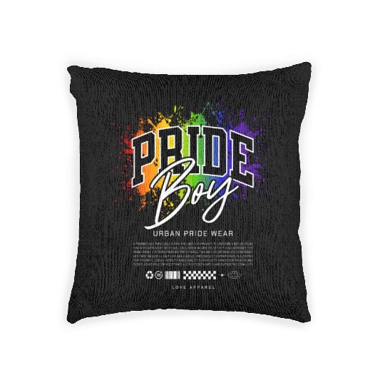 Love Is Love Pride Colors Of Rainbow Equality fun Woven Pillows