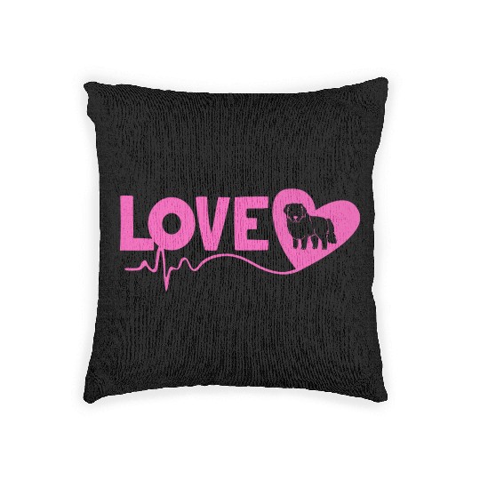 Dog Lover Pet Owner I Love My Great Pyrenees Woven Pillows