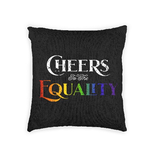 Love Is Love Gay Pride Colors Of Rainbow LGBTQ+ Woven Pillows