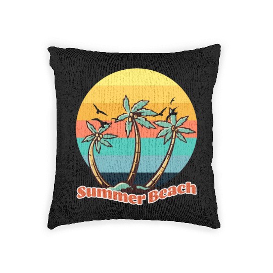 Summer Beach Woven Pillows