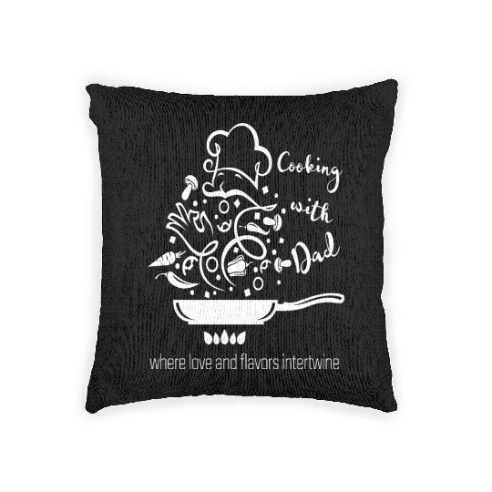 Cooking with Dad Woven Pillows