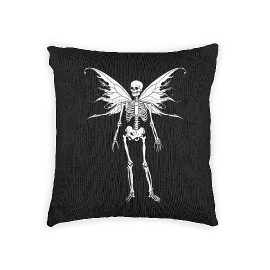 Fairy Grunge Fairycore Aesthetic Skeleton Woven Pillows
