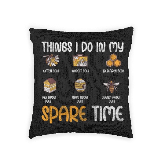 Honey Bee Bees Useful Summer Woven Pillows