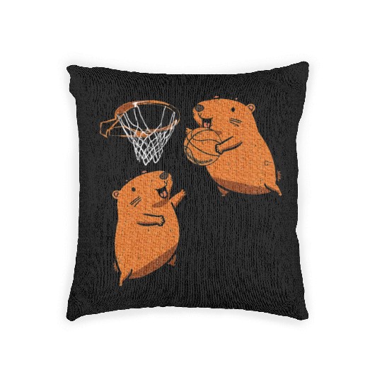 Capybara Sleepybara Woven Pillows