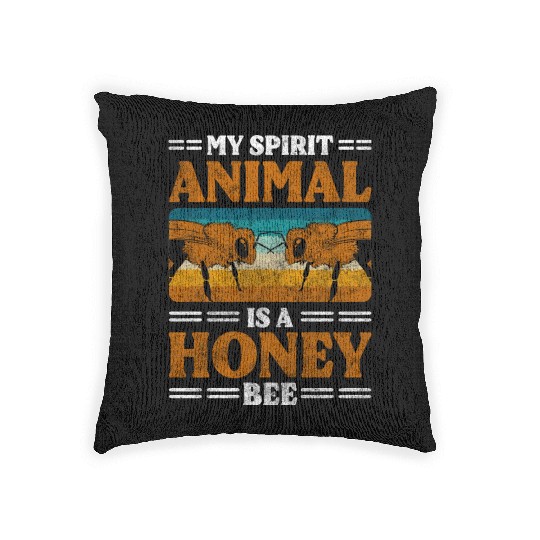 Honey Bee Nature Useful Beekeeper Woven Pillows