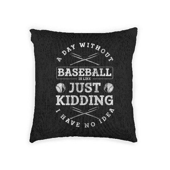 Sport Baseball Bat Ball Sport Coach Woven Pillows