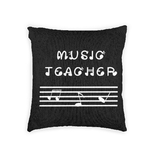 Music Teacher Key Note Dance Back to School Woven Pillows