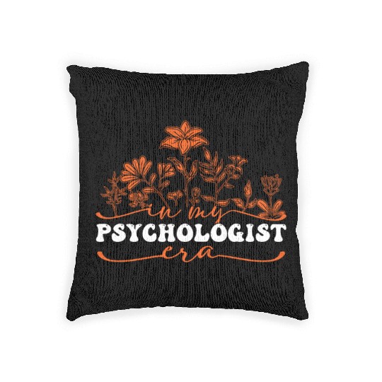 In My Psychologist Era Floral Art Woven Pillows