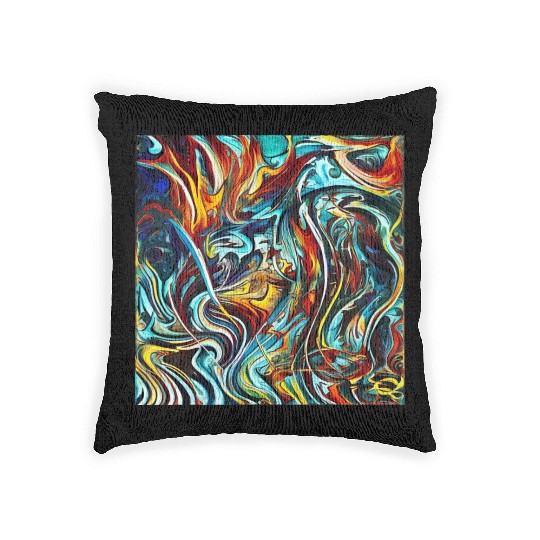 Multi abstrack Woven Pillows