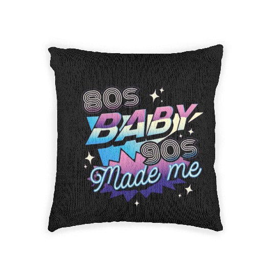 80s music,80s fashion lovers Woven Pillows