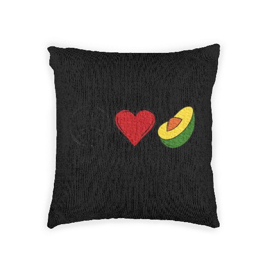 Peace Love Avocado Avocado Lover Food Lover Woven Pillows