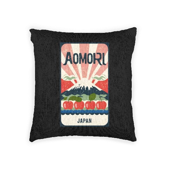 Aomori Harvest: Delicious Apples Woven Pillows