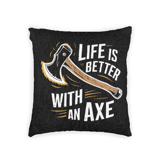 Axe Throwing Enthusiasts Championship Precision Woven Pillows