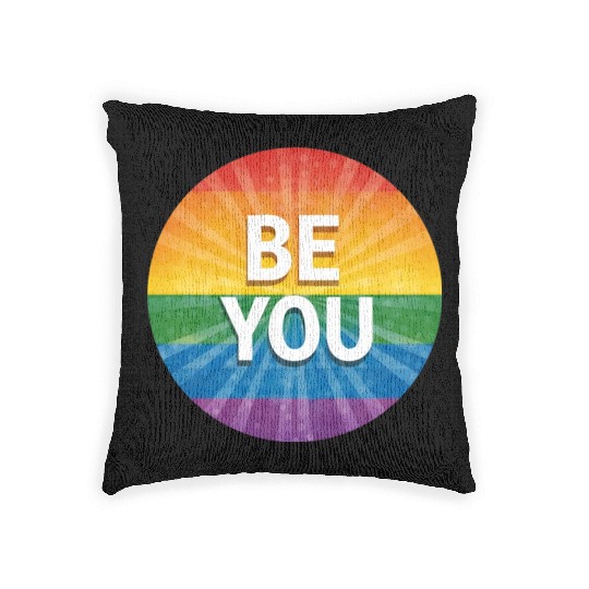 LGBTQ Be You Woven Pillows