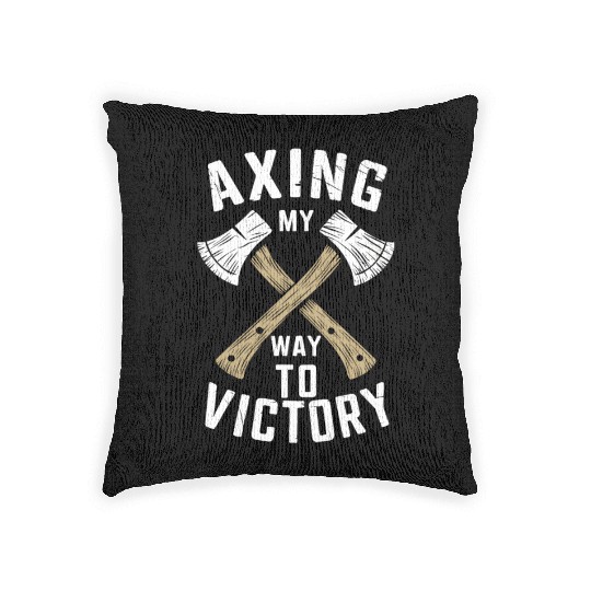 Axe Throwing Enthusiasts Championship Precision Woven Pillows