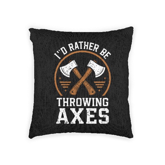 Axe Throwing Enthusiasts Championship Precision Woven Pillows