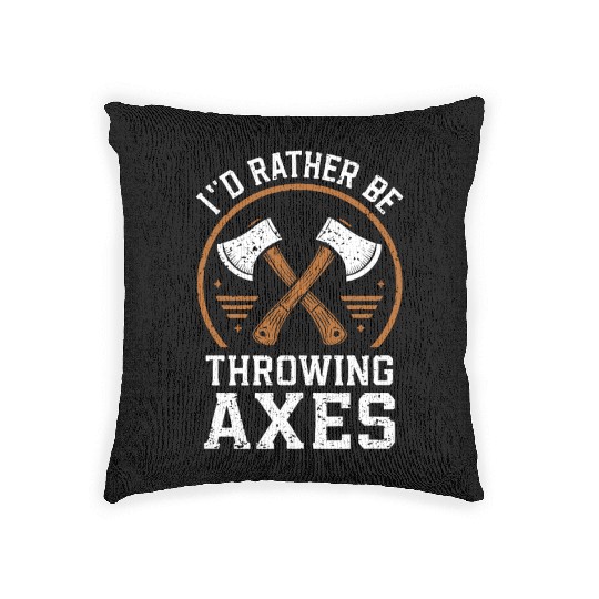 Axe Throwing Enthusiasts Championship Precision Woven Pillows