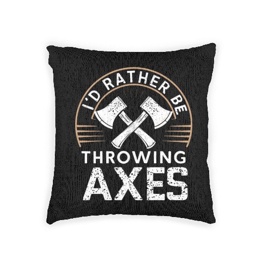 Axe Throwing Enthusiasts Championship Precision Woven Pillows