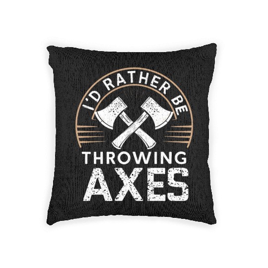Axe Throwing Enthusiasts Championship Precision Woven Pillows