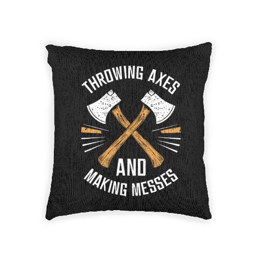 Axe Throwing Enthusiasts Championship Precision Woven Pillows
